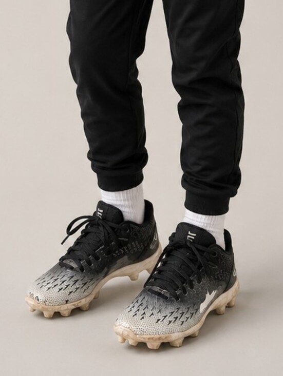 Under Armour Other - Under Armour Spotlight RM Football Cleats Black White 1Y Kids Youth Multi-Sport